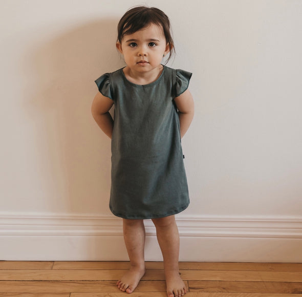 Ginger Ruffle-Sleeve Dress - Lou & Bear