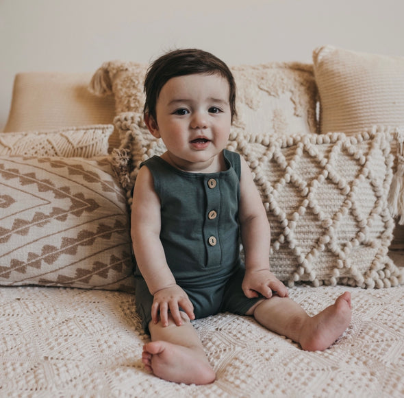 Black Tank Romper - Lou & Bear